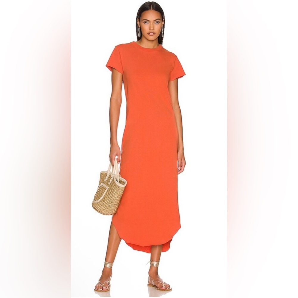 Frank & Eileen Harper Tee Maxi Dress,Size-XS,Color-Coral